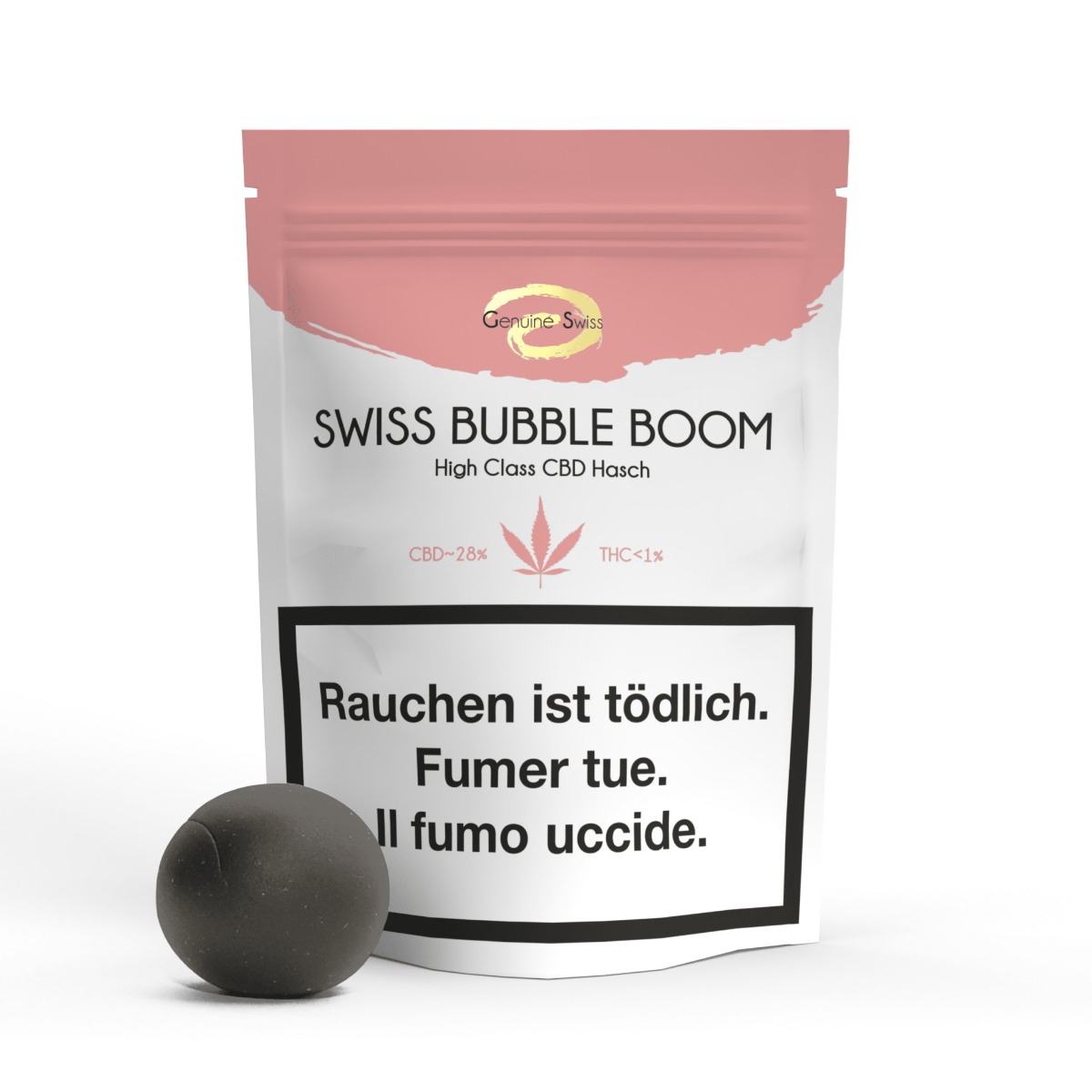 Genuine Swiss CBD Hash, Swiss Bubble Boom, 4g