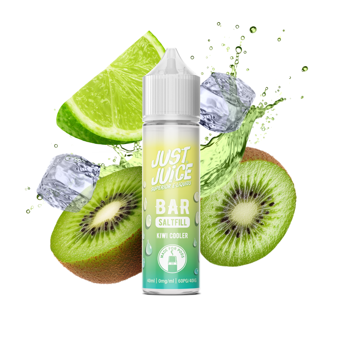 Just Juice BAR RANGE - Kiwi Cooler - 40ml - Shortfill