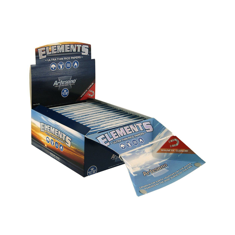 Elements KingSize Slim +Tips - Artesano (15 x 33 Stk.)