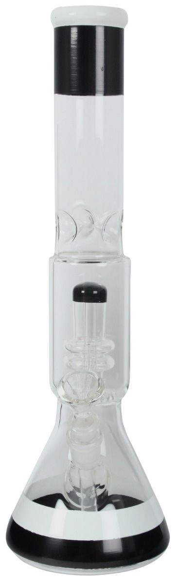 Bong in vetro Premium black'n'white, clear 40cm – vista 2