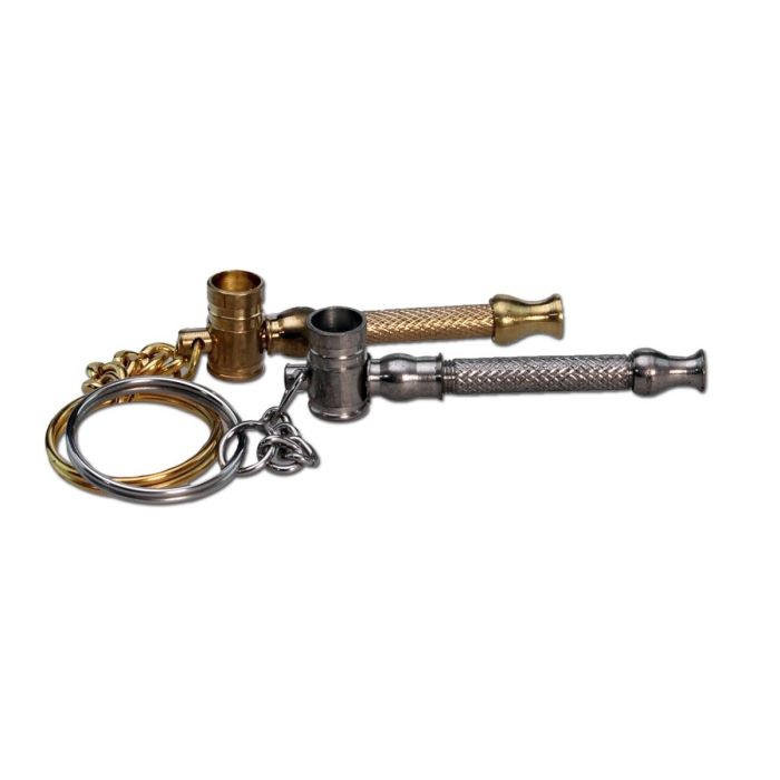 Schraubpfeife Schlüsselanhänger 6,3 cm - assortiert
