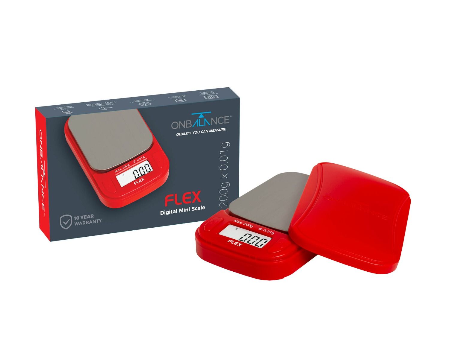 On Balance FL-200 Bilancia Rosso - 200 g x 0.01 g – vista 6