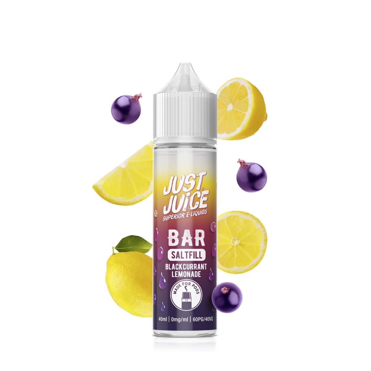 Just Juice BAR RANGE - Blackcurrant Lemonade - 40ml - Shortfill – Ansicht 2