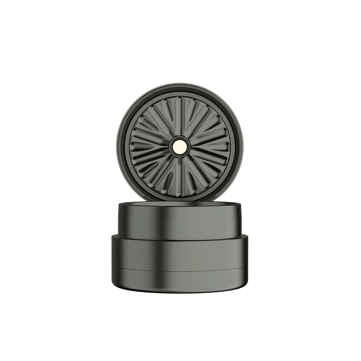 Flower Mill - Next-Gen Standard - 64mm, gunmetal, 3 parti