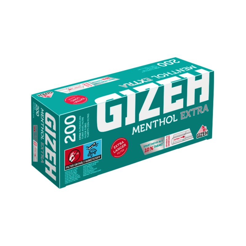 GIZEH Hülsen Menthol Extra (200 Stk.) – Ansicht 2