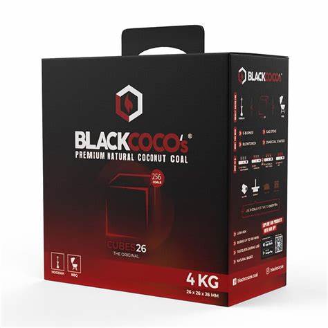 Black Cocos Premium Naturkohle 26mm - 4kg Kohle
