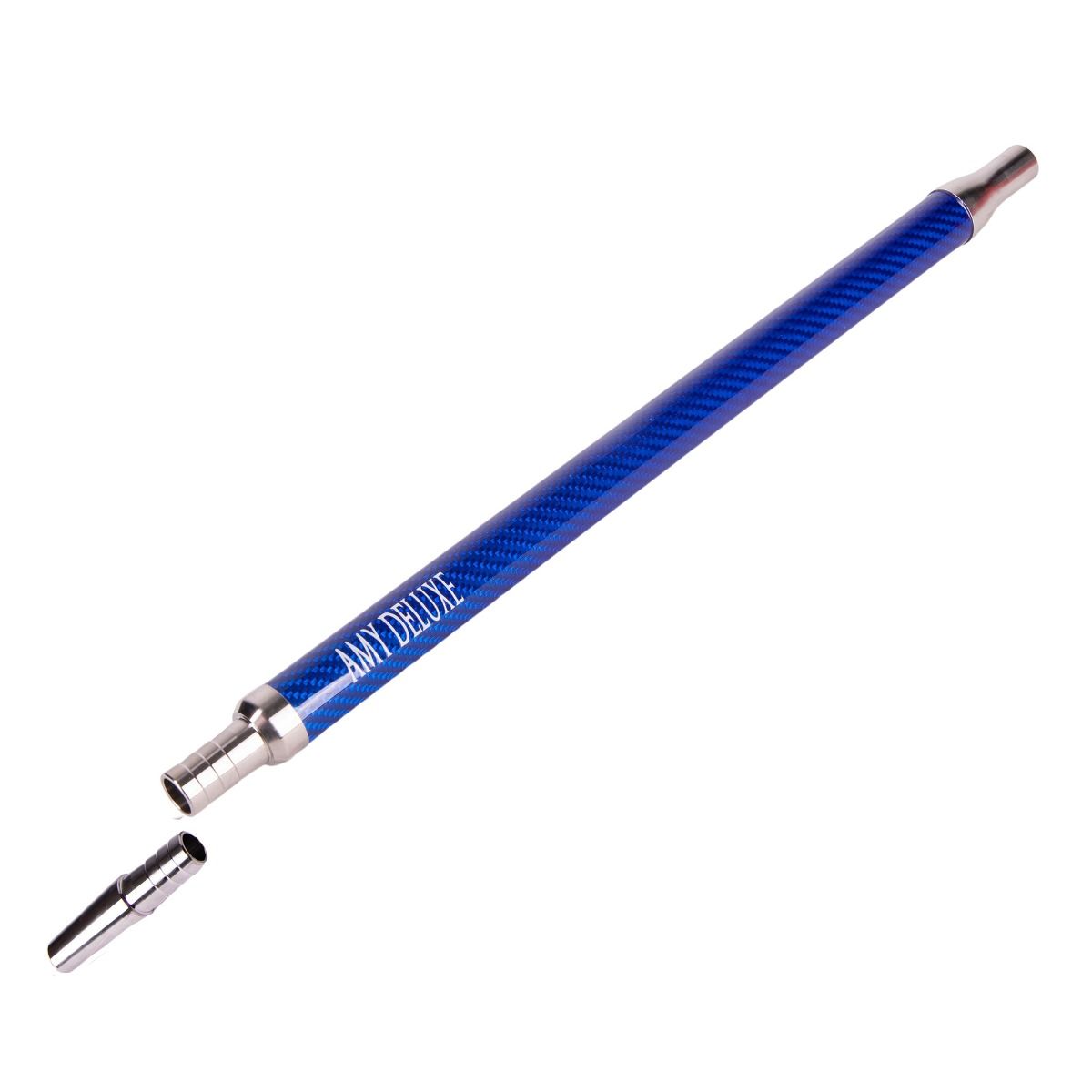 Amy Deluxe Edelstahlmundstück-Set - Carbonoptik Box Blau – Ansicht 2