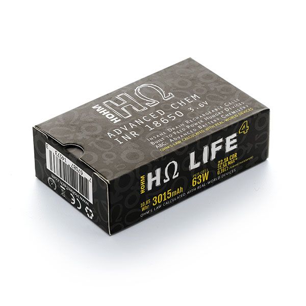 1 x Hohm-18650, LIFE4 – Ansicht 2