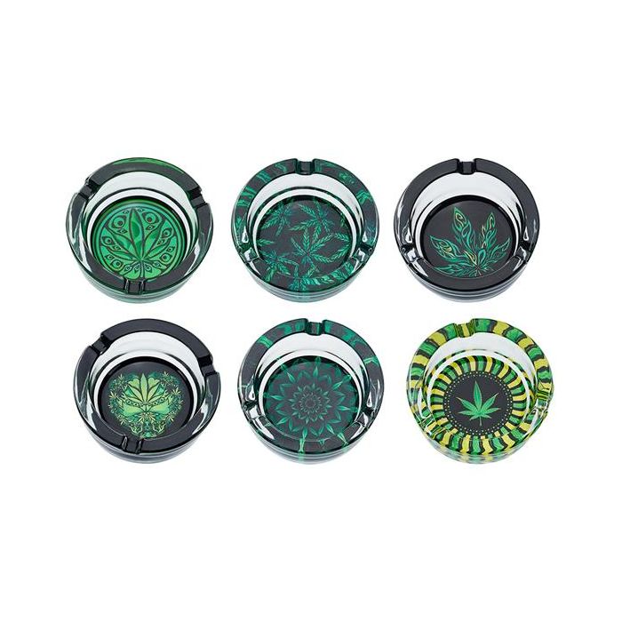 Glass Ashtray Leaves,Transparent