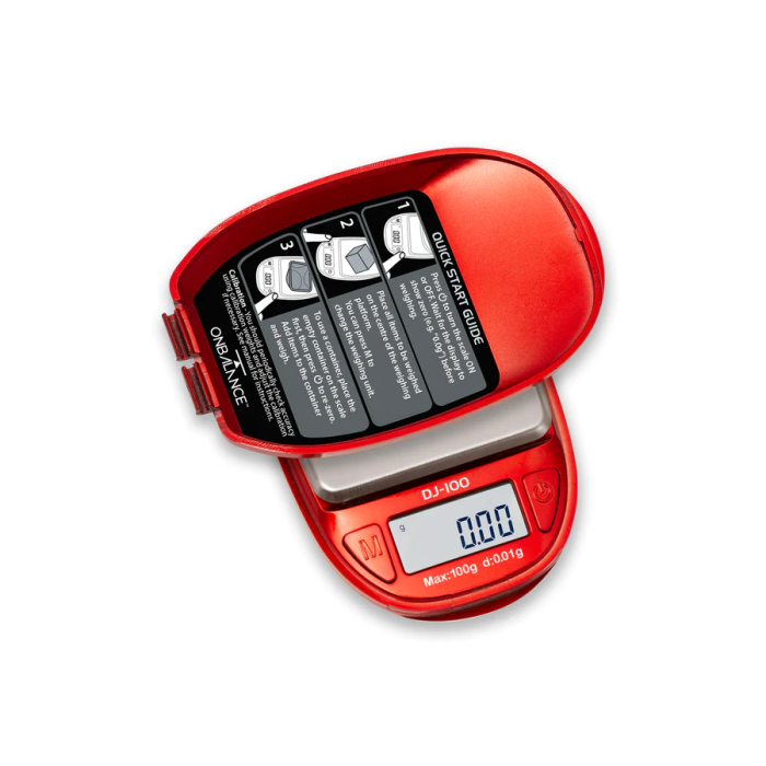 On Balance DJ-100 Waage Rot - 100 g x 0.01 g