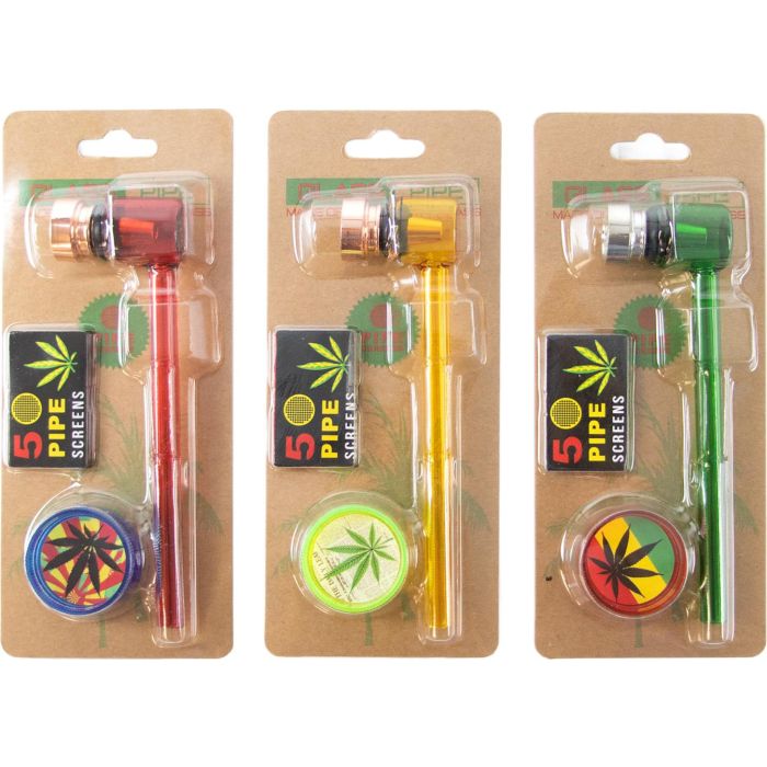 Purpfeife-Set 420, Glas - assortiert