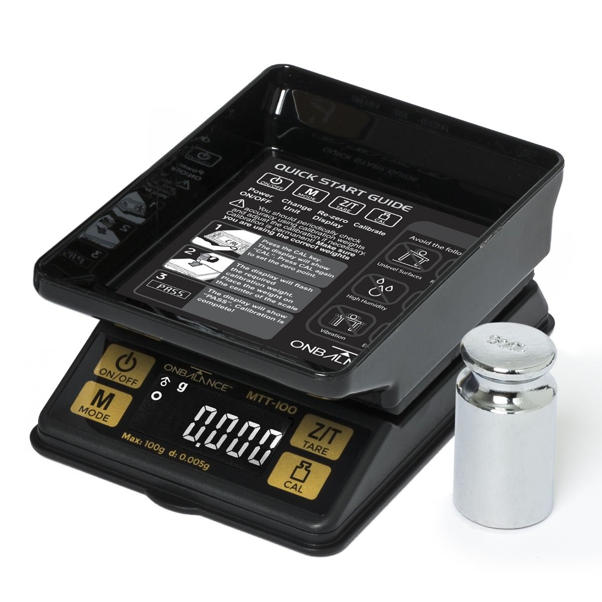 On Balance MTT-100 Waage - 100 g x 0.005 g – Ansicht 2
