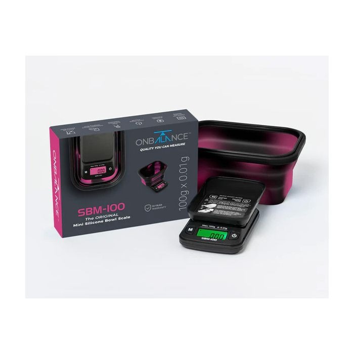 On Balance SBM-100-PK Silikon Waage Pink - 100 g x 0.01 g