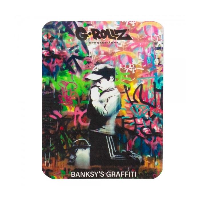 1x G-Rollz Alugrip, BANKSY Graffiti, 65 x 85mm