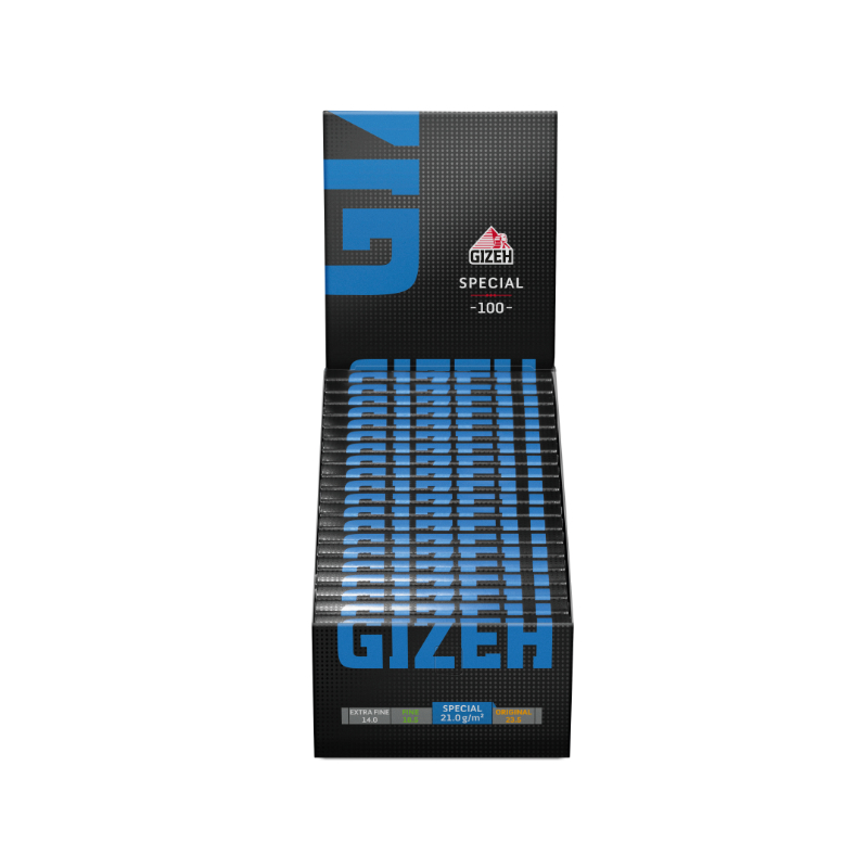 Gizeh DoubleWindow Special - Black (20 x 100 Stk.)