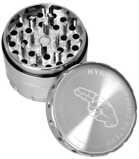 Hybrid Supreme Edelstahl Grinder – Ansicht 2