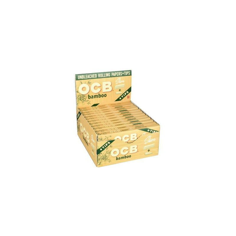 OCB KingSize Slim +Tips - Bamboo (32 x 32 Stk.)