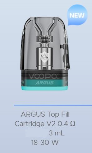 3x VOOPOO Argus Pod, 3ml, 1.0 Ohm – view 2