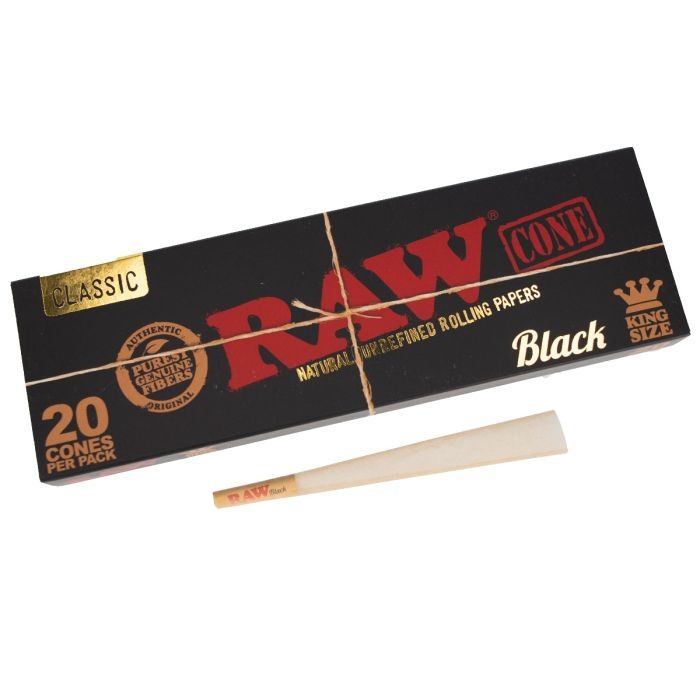 1 x RAW BLACK Cones KS, 20 Stk.