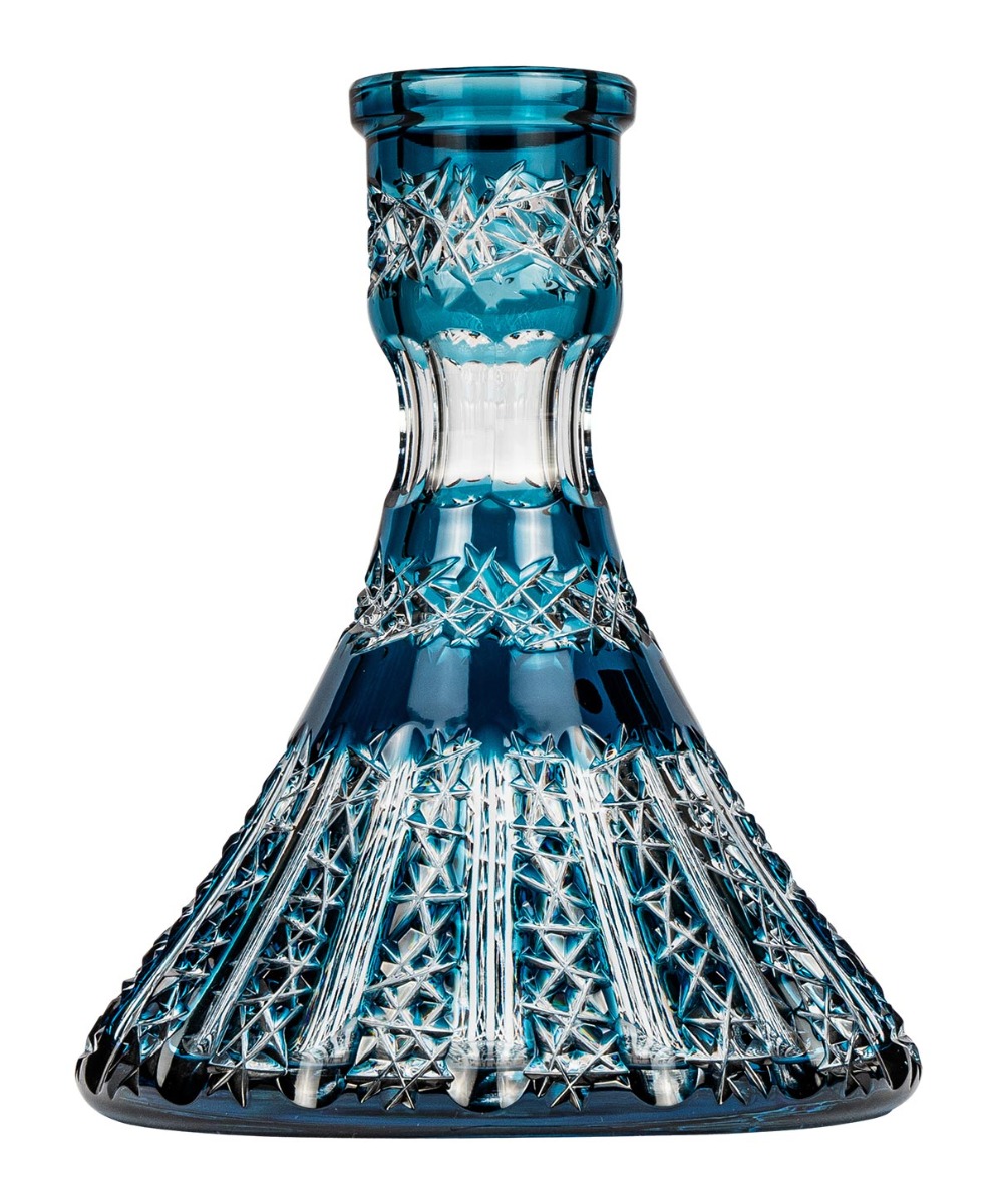 Caesar Crystal Steckbowl Cone - Vertical - Blue