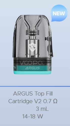 3x VOOPOO Argus Pod, 3ml, 1.0 Ohm – view 3