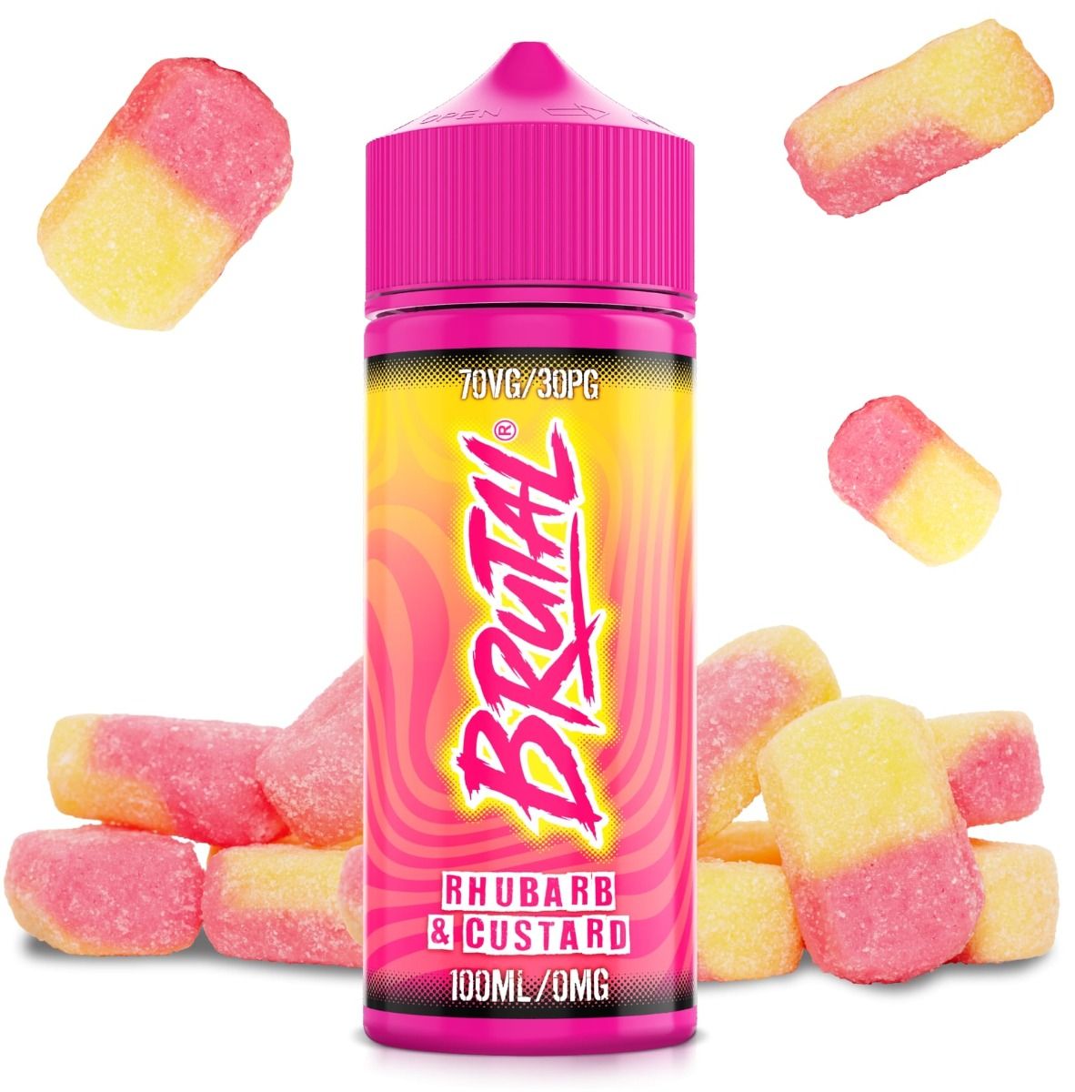 Just Juice BRUTAL - RHUBARB & CUSTARD - 100ml - Shortfill – Ansicht 2