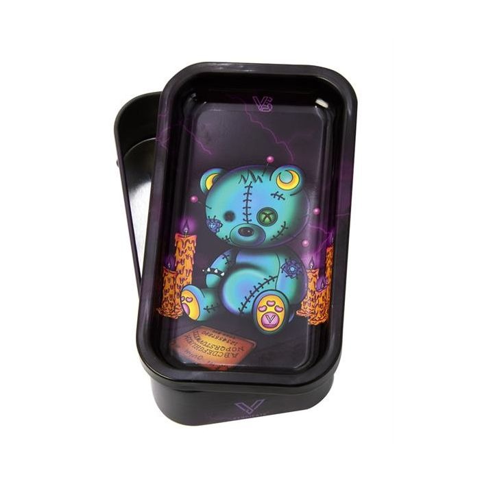 Metalldose mit Tray, Scary Bear, 12.5 x 7 x 3cm
