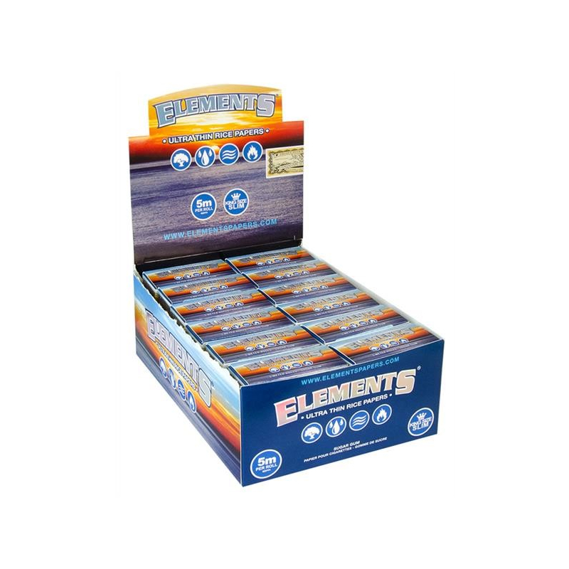 Elements Rolls KingSize Slim - Schachtel (24 x 5 m)