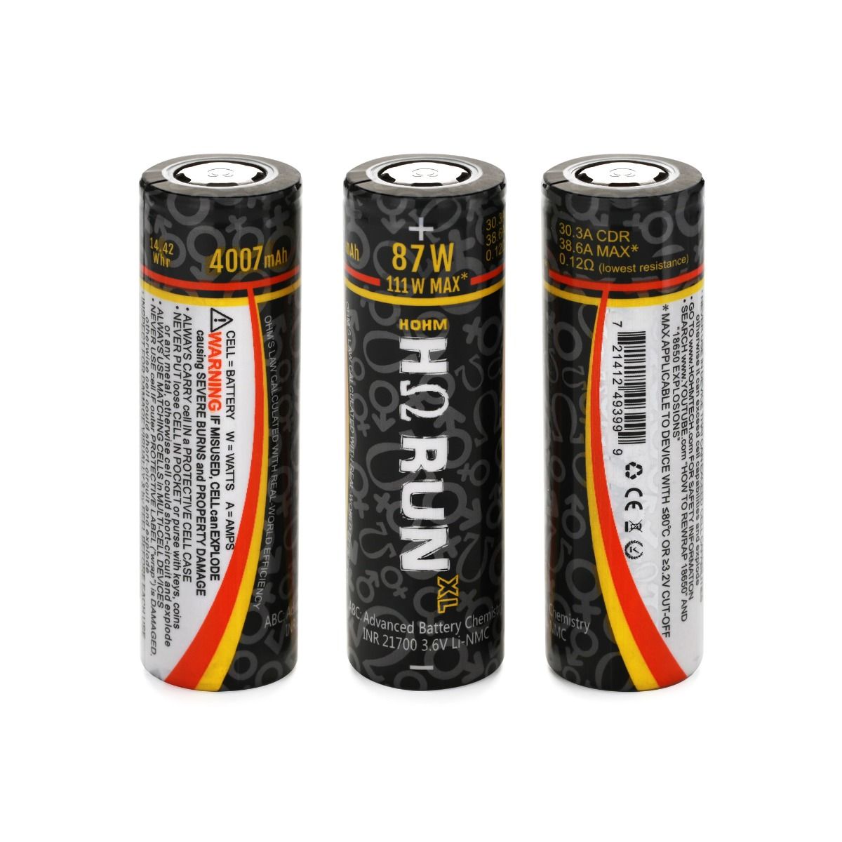 1 x Hohm-21700, RUN XL – Ansicht 2