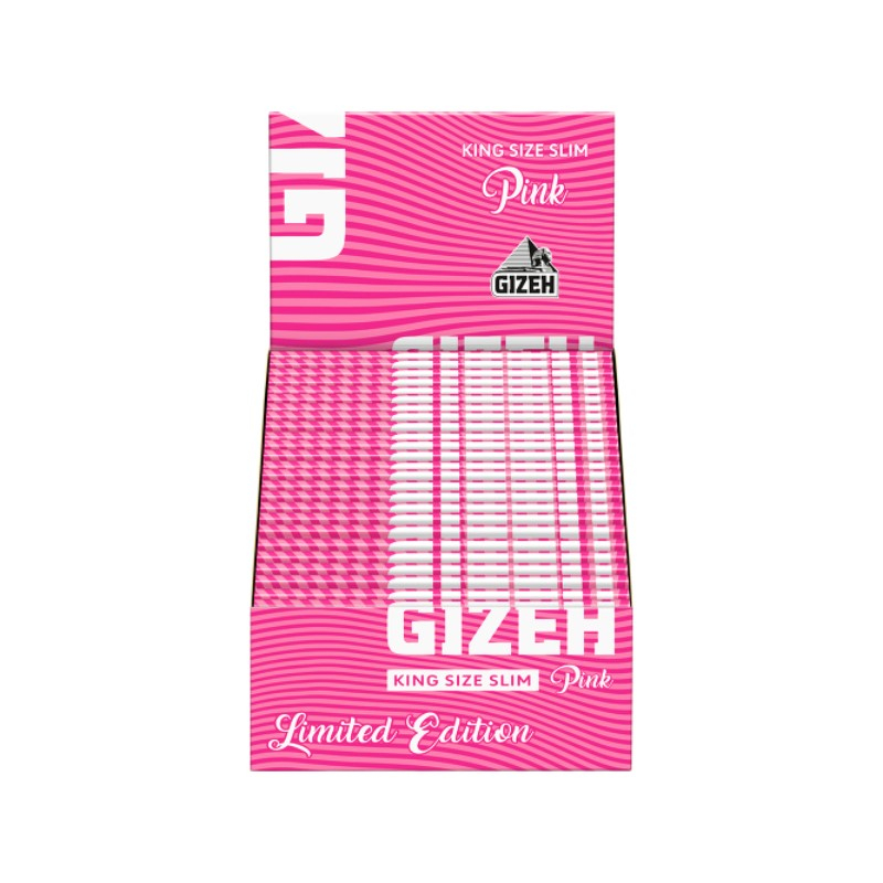 Gizeh KingSize Slim - Pink (50 x 34 pcs)