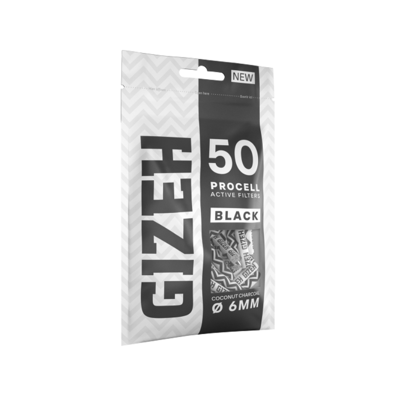 GIZEH ProCell Active Filter Black 6mm (50 Stk.) – Ansicht 5