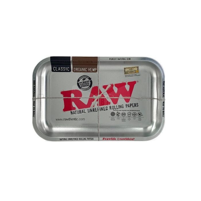 RAW Metal Rolling Tray Silver
