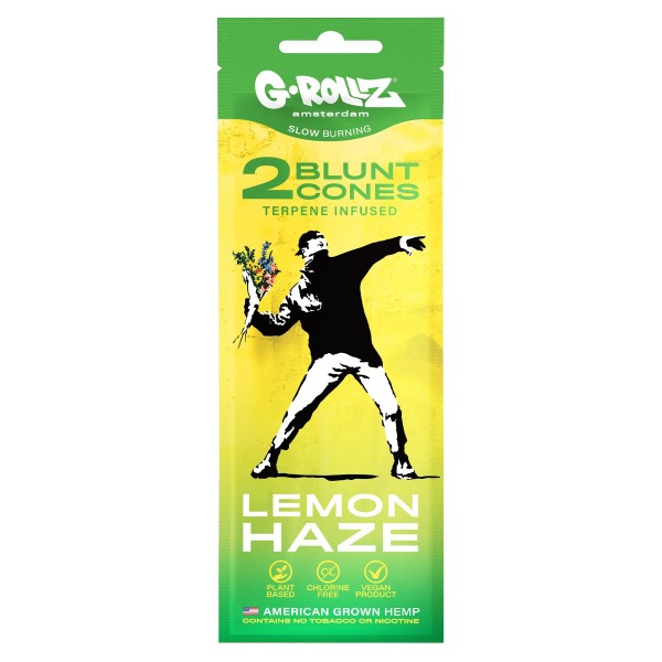 G-Rollz BANKSY CBD Blunts, Lemon Haze, 2 Stk.