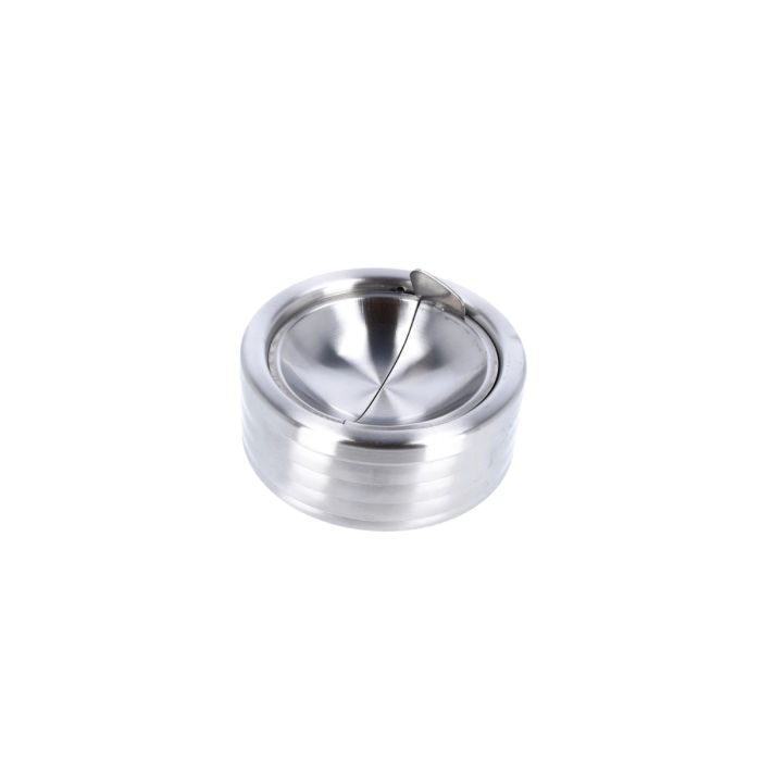 Cendrier basculant - Acier inoxydable argent