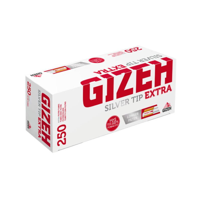 GIZEH Hülsen Silver Tip Extra (250 Stk.) – Ansicht 2