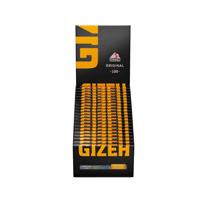 Gizeh DoubleWindow Original - Black (20 x 100 Stk.)