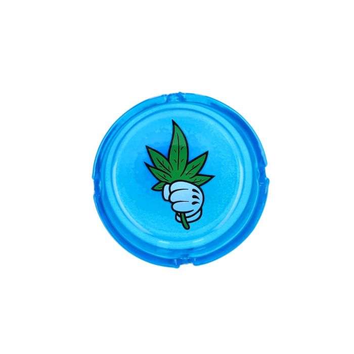 Glass Ashtray, Mickey's Leaf, 10.5cm
