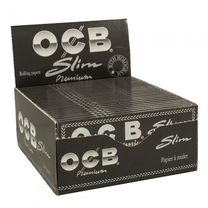 OCB KingSize Slim - Premium schwarz (50 x 32 Stk.)