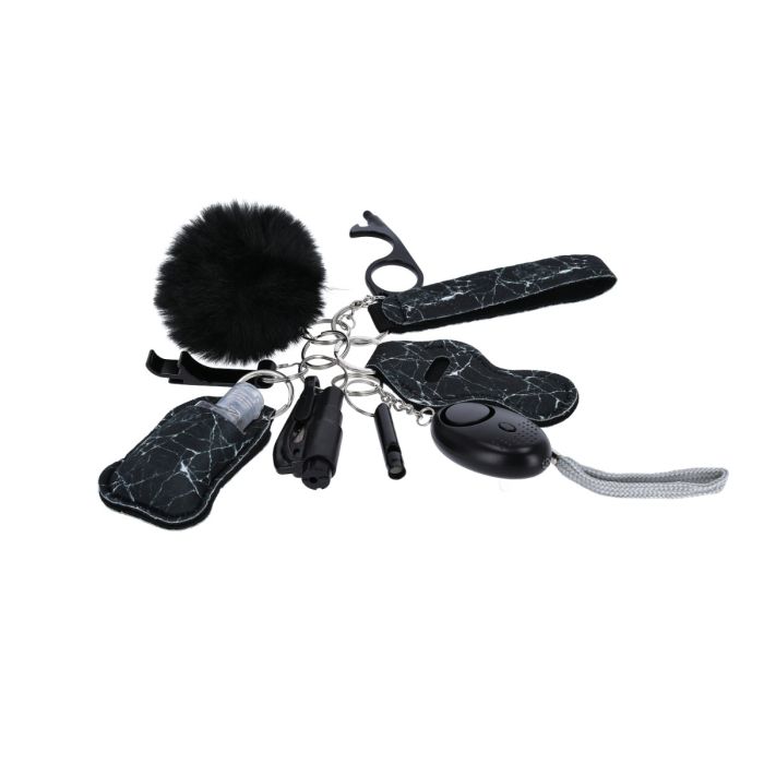 Keyring Set Safety, Marmor Black