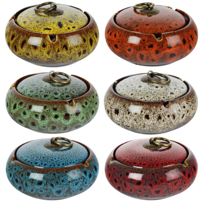 Keramik Aschenbecher Oriental, Assortito