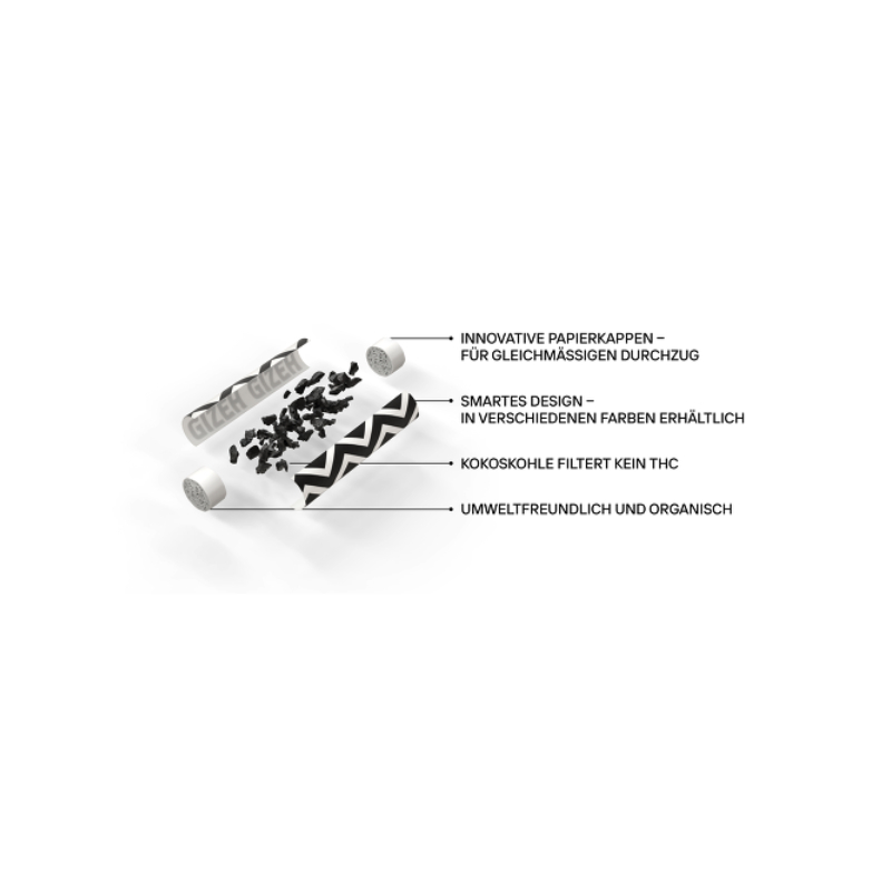 GIZEH ProCell Active Filter Green 6mm (50 Stk.) – Ansicht 3
