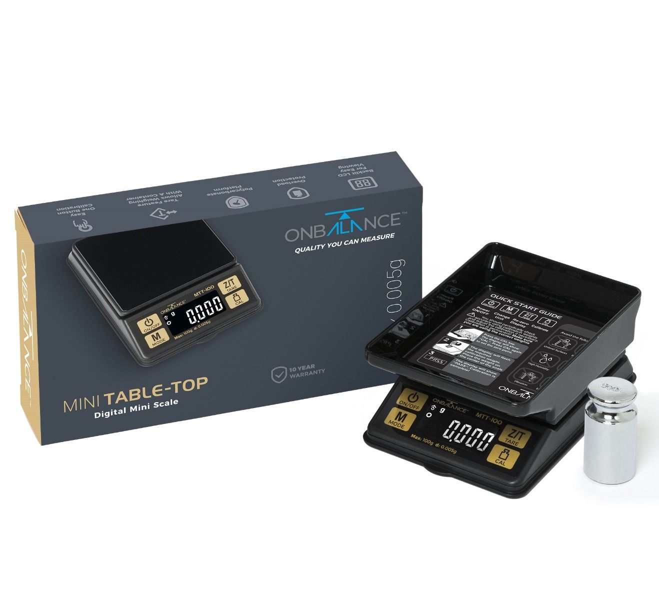 On Balance MTT-100 Waage - 100 g x 0.005 g – Ansicht 4