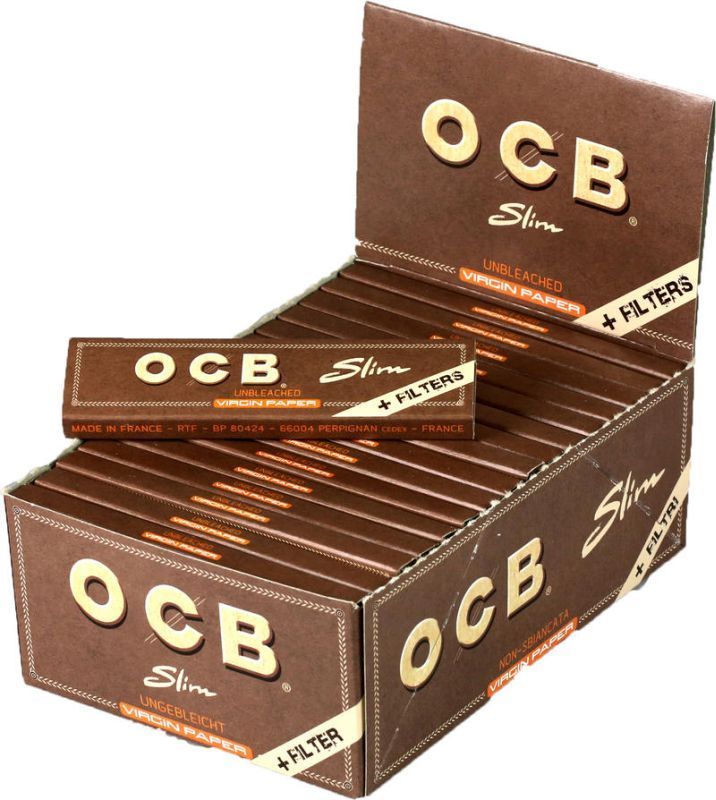 OCB KingSize Slim - Virgin Unbleached (50 x 32 Stk.)