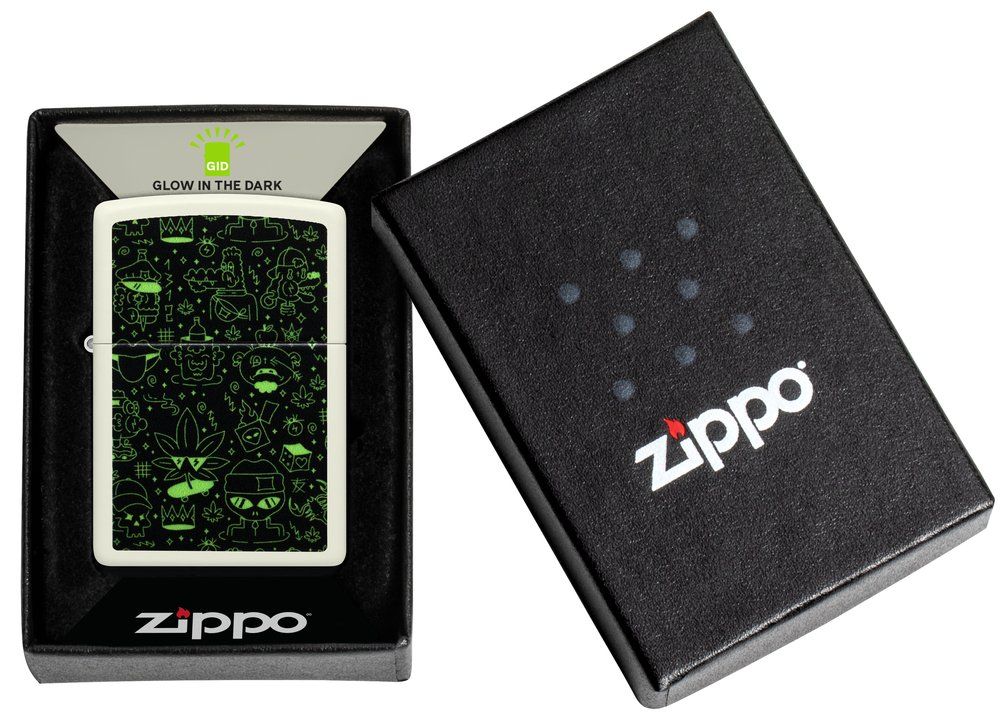 Zippo Lighter Doodle Cannabis – view 4