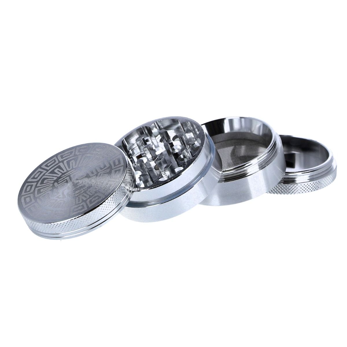 Ohia GrinderAluminium Classic Maya, silber, 4tlg. – Ansicht 3