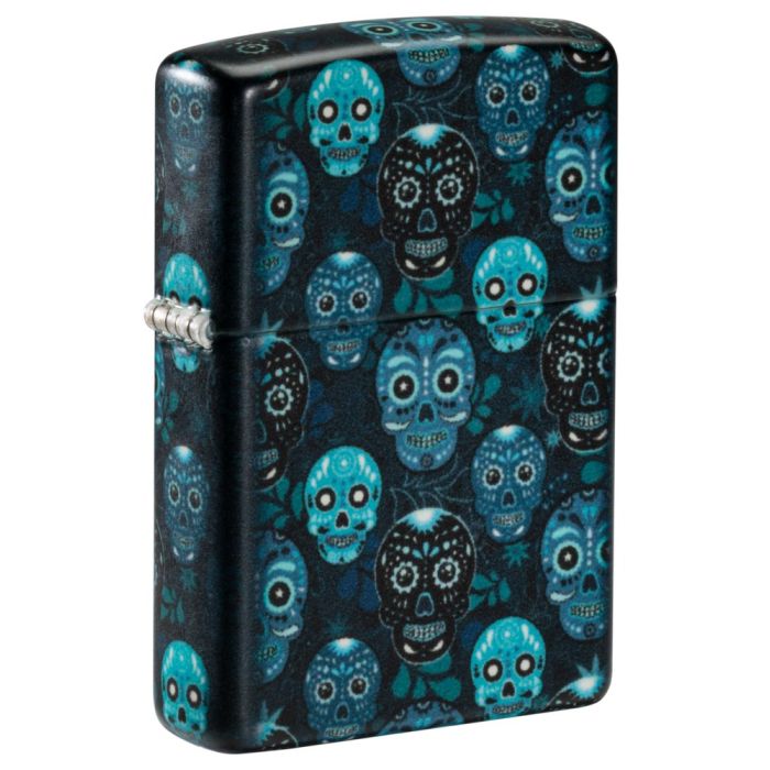 Zippo Feuerzeug "Blue Skulls"