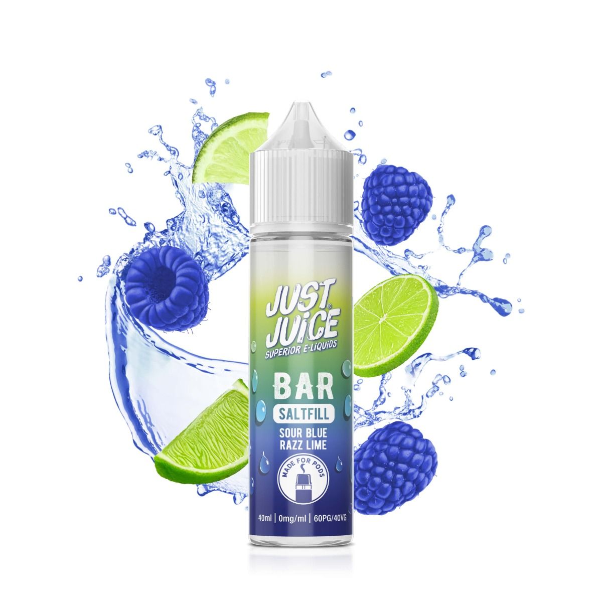 Just Juice BAR RANGE - Sour Blue Razz Lime - 40ml - Shortfill – Ansicht 2