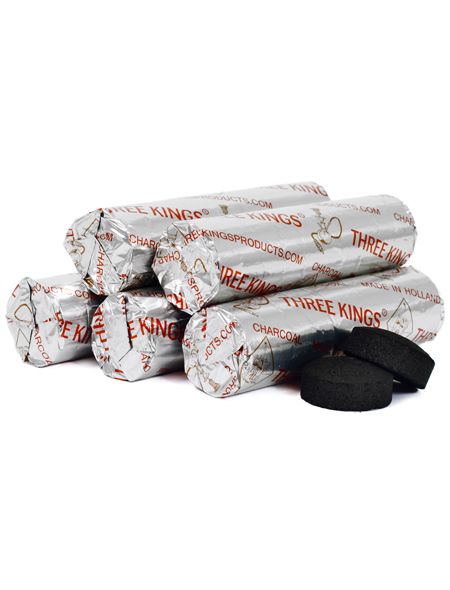 Shishakohle Three Kings 33mm (10Stk.) Kohle – Ansicht 3
