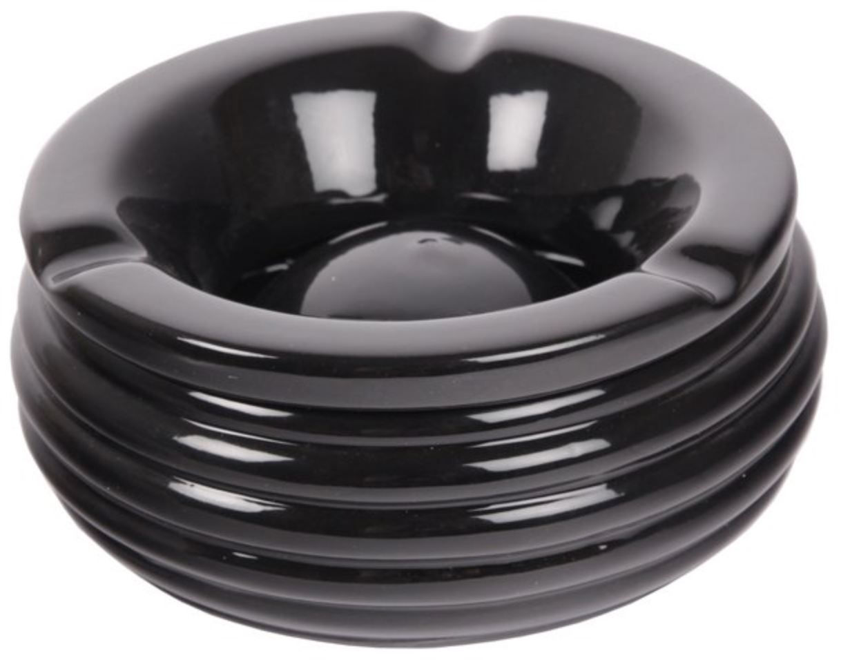 Cendrier anti-vent en céramique - Noir