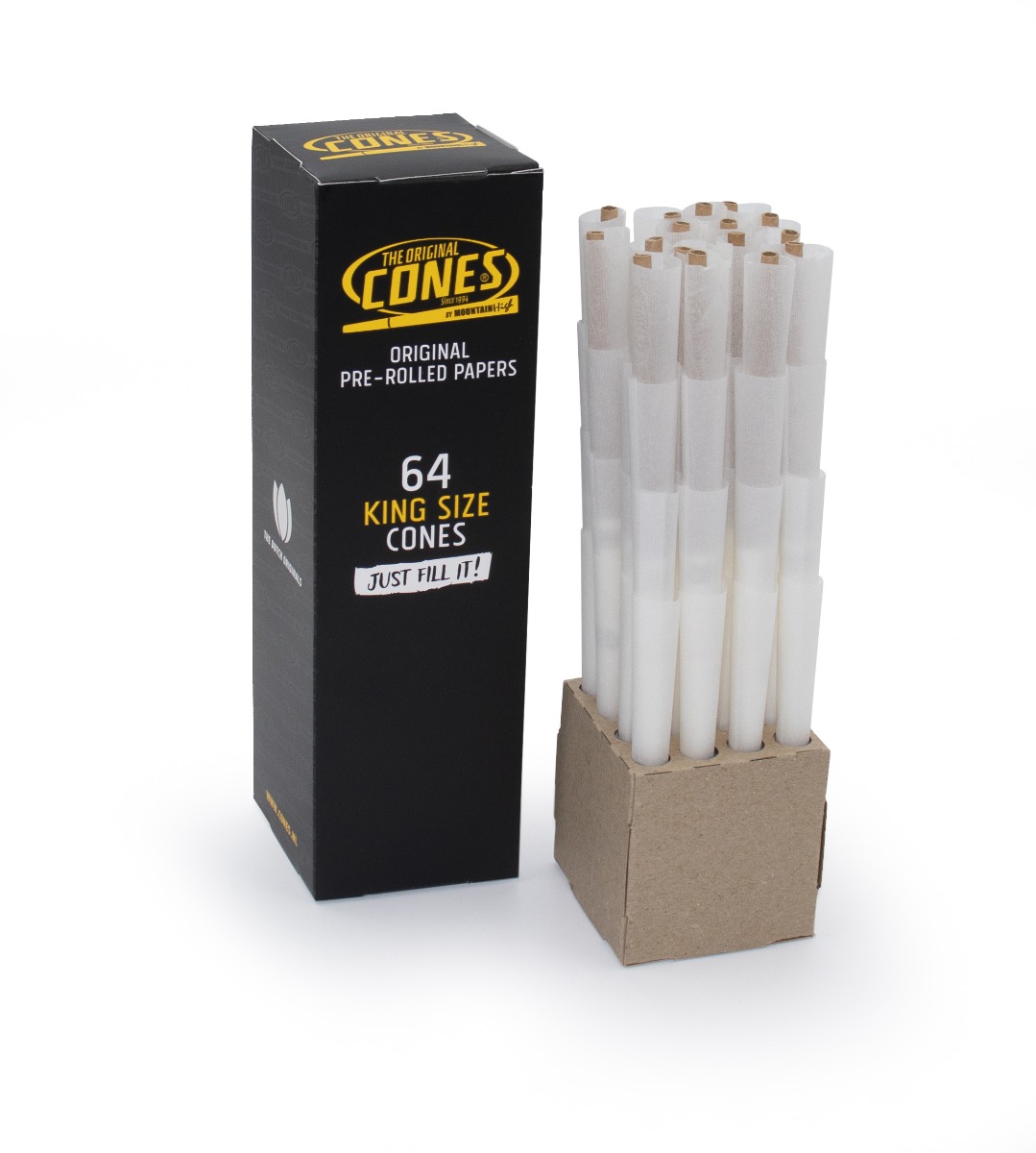 64 x The original Cones King Size bleached